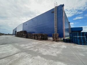 Avaliação de galpão logístico - vista interna do espaço